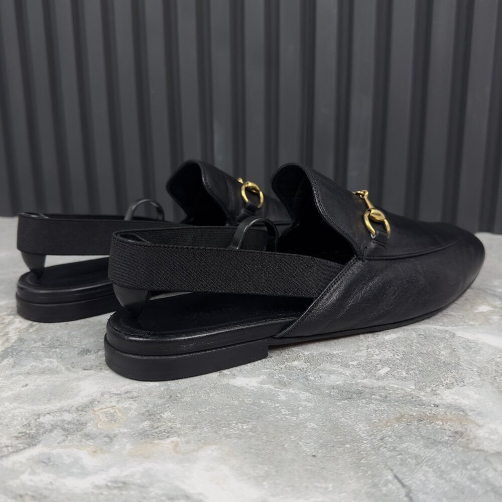 GUCCI Horsebit Jordaan Mule Black Leather - Picture 9 of 16